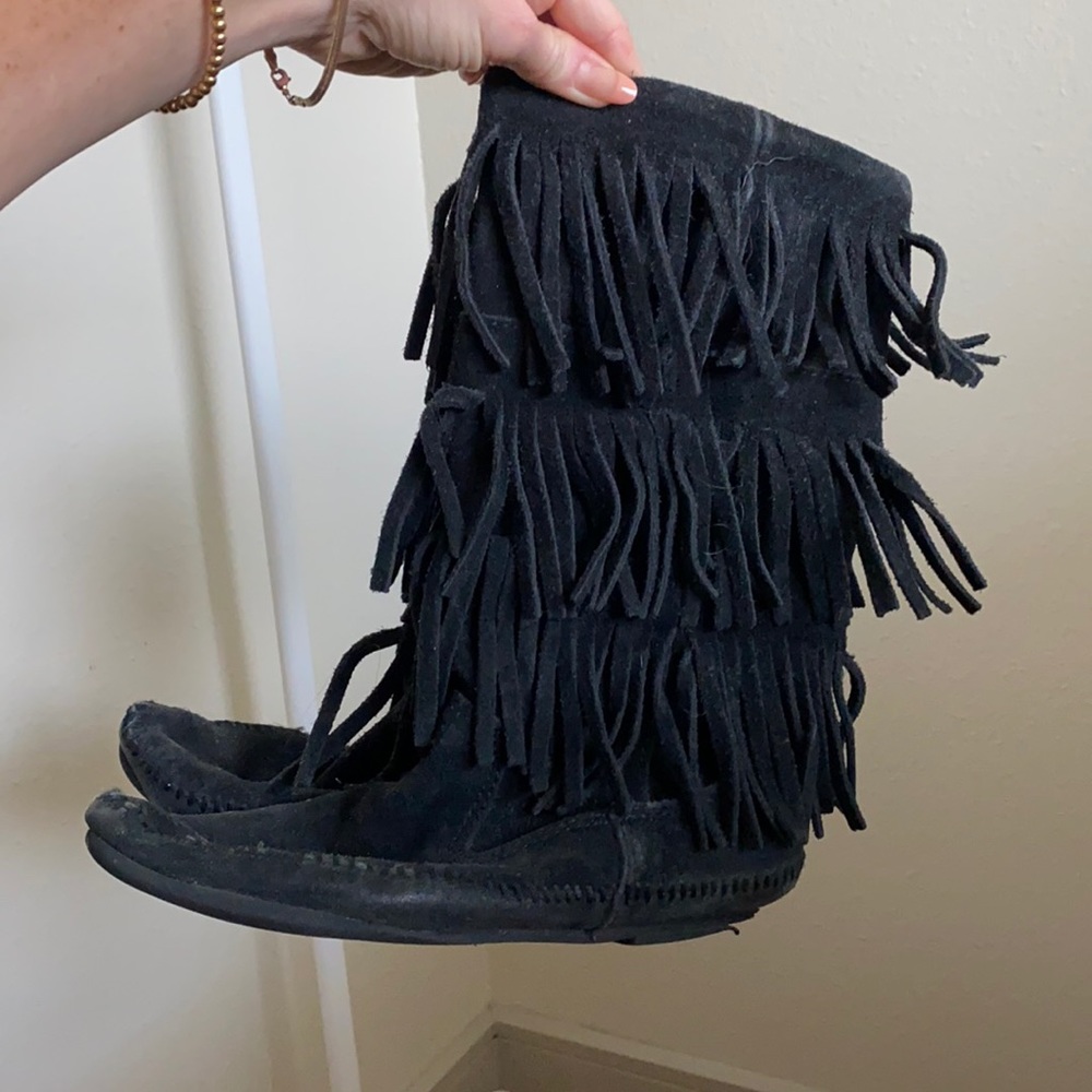 Minnetonka Moccasin Fringe Boots